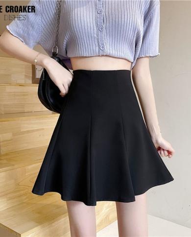 A line outlet chiffon mini skirt