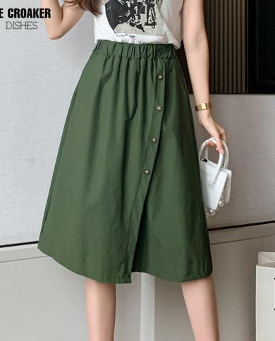 אופנה אסימטרית קיץ מעצב בסגנון רחב רגל capris נשים מכנסיים קצרים חצאיות מותניים אלסטיות גבוהות בגדי נשים