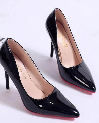 Shoes For Women 2022 Spring High Heel Pumps Sexy Foot Fetish Alternative  Passion Sexy Red Bottom Pointed 10 CM Zapatos De Mujer