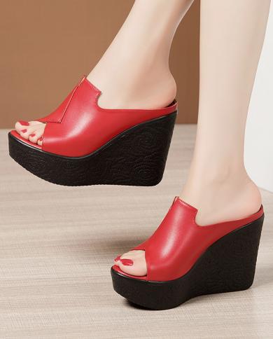 Women Slippers Wedge Heel, Women Slippers Big Size Wedges