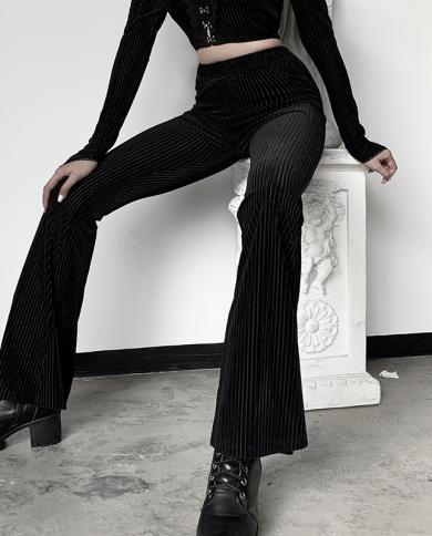 מכנסיים ארוכים מותן גבוה נשים בייסיק שחור סקיני בגדי רחוב קזואל אלסטי ירך פוש אפ מתלקח מכנסיים נשיים קיץ