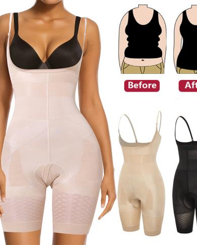 Bodysuit Women Shapewear Body Shaper With Cup Compression Bodies Belly  Sheath Waist Trainer Reductive Slimming Underwear