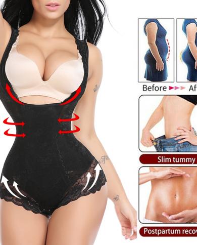 Body Shaper for Women Bodysuit Shapewear Tummy Control Cincher Breathable  Open Bust Corset Slimming Body Shape Waist Trainer