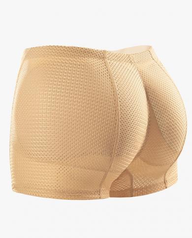 Hip Enhancer Shapewear Women Waist Trainer Tummy Control Panties Shaper  Padded Panties Fake Ass Slimmimg Underwear Butt size XXL Color 3679low  waist beige