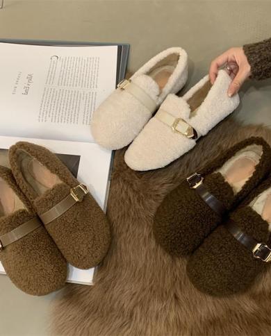 Winter Shoes Women Bow Knot Slip On Female Footwear Loafers Fur Casual  Sneaker New Butterfly Slip On Moccasin Dress Slip Color 1 Shoe Size 35