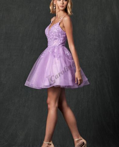 Short Purple Dama Dresses