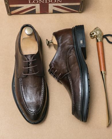 sachin and babi light blue dress Men's Leather Shoes Leather Winter Casual / British Loafers & Slip-Ons  Height-increasing Black / Win at  1200/pair | mens loafer shoe in Agra