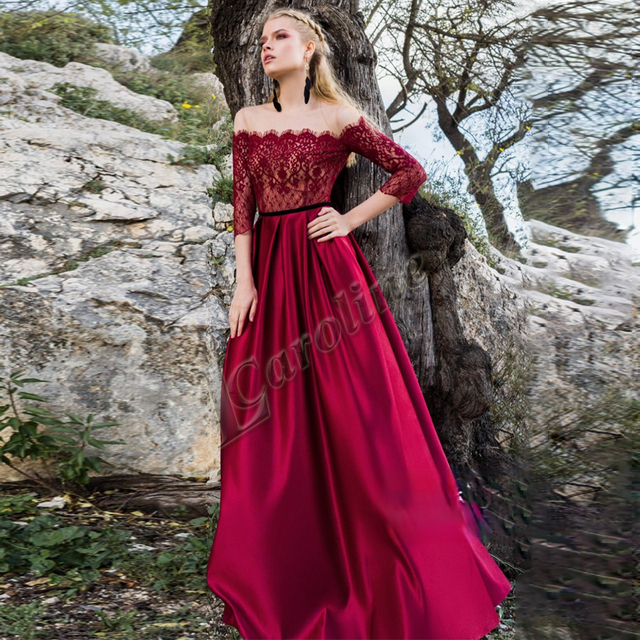 Burgundy boat hotsell neck dress