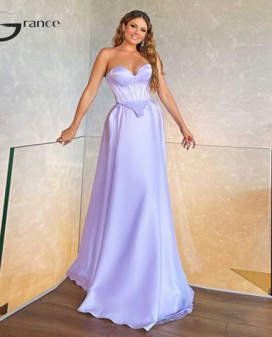 סטרפלס שמלות ערב מחוך לנשים 2023 2023 שמלות נשף סאטן חדשות עם עצם ללא שרוולים חלוק דה סוריה