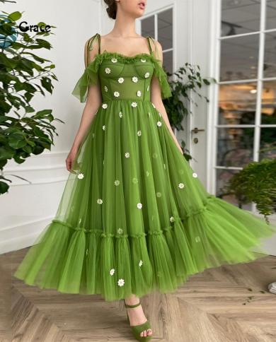 שמלות ערב מחוך לנשים 2023 2023 באורך הקרסול עם טול רך אופנה רצועת ספגטי