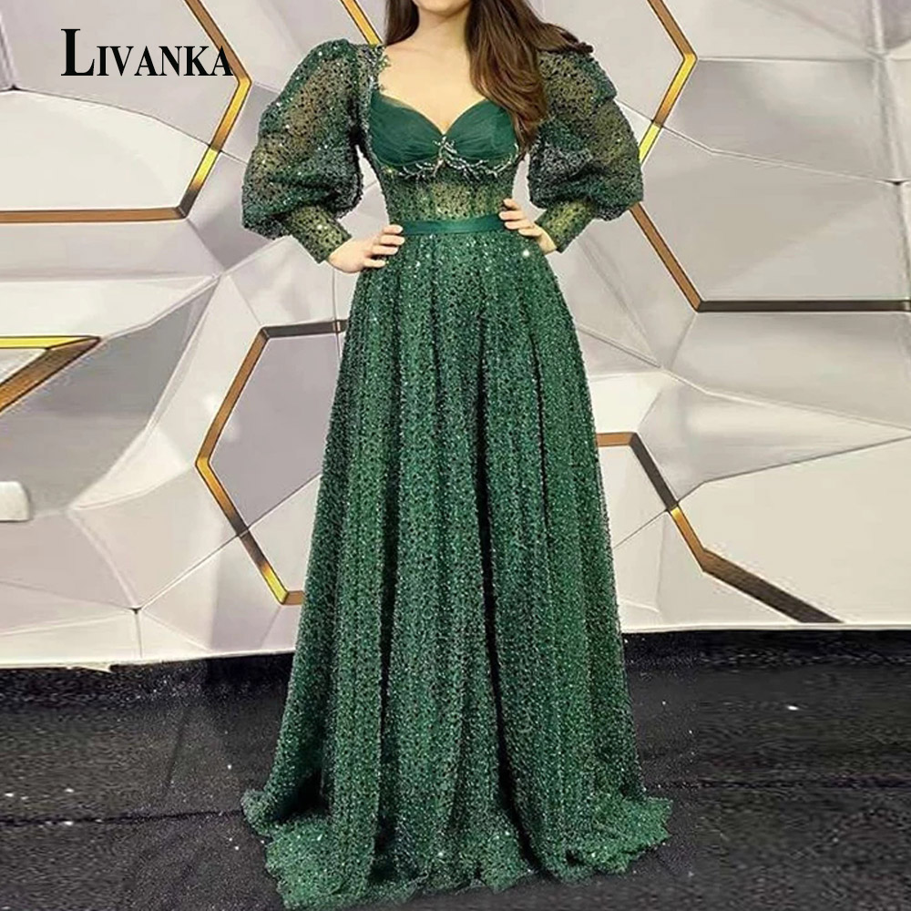 chinese dress ladies The Ivanka Long Sleeved Gold Sequin Mini Belted Dress Black – ShopAA main image 1