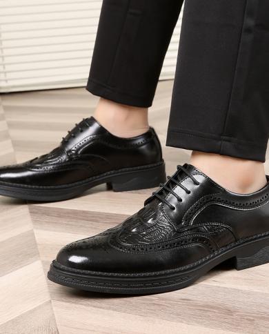 Men's Fashion Business Casual Lace-Up Formal Shoes