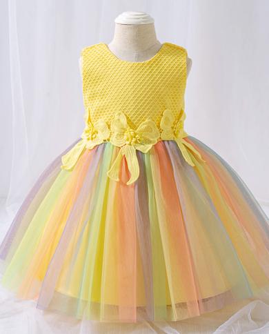 ילדים תחרה טוטו יילוד הטבלה נסיכה vestidos מסיבת יום הולדת ילדים טבילה בגדי תינוקת שמלות קיץ 1