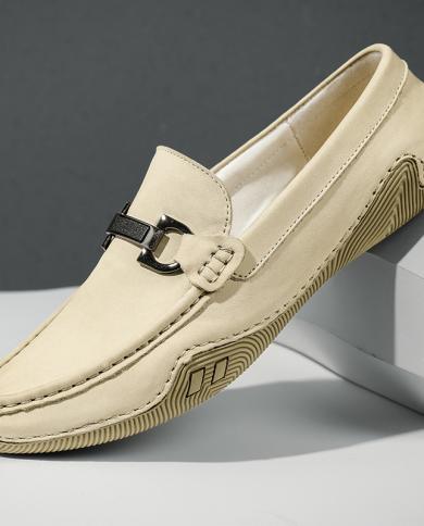 עור אמיתי נעלי נעלי גברים יוקרתיות לגברים נעלי סירה בעבודת יד נעלי גברים מחליקות גברים מוקסינים zapatosmen
