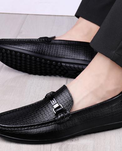 נעלי נעליים מעור אמיתי לגברים מוקסינים נושמים לנשימה נעלי גברים נעלי גברים חוצות