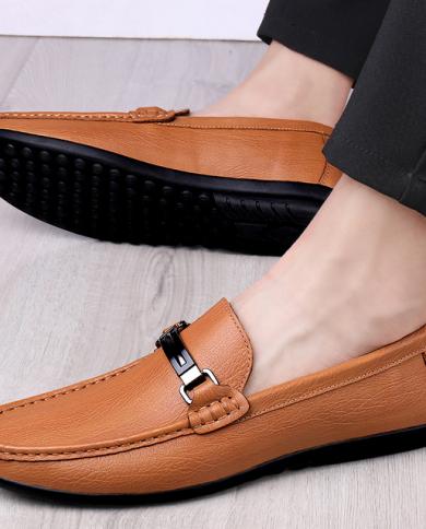 Men's Shoes Spring autumn Loafers Retro Ugly Big-toed Shoes