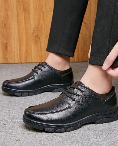 נעלי גברים קלאסיות נעלי קזואל גברים נוחות אוקספורד נעלי גברים נעלי עור אמיתי נעלי גברים דירות תפירה בעבודת יד