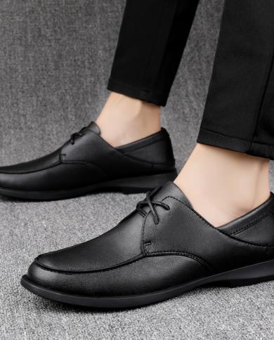 נעלי קזואל לגברים קיץ מוקסינים מעור אמיתי אוקספורד שרוכים נעלי קזואל רכות נעלי נוחות שטוחות נעלי גברים לבנות