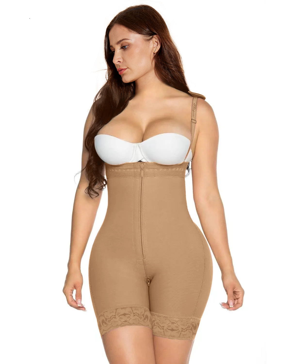 Fajas Reductoras Y Modeladoras Mujer Colombianas Curvaceous Women's  Shapewear Hypo Allergenic Fabric For Sensitive Skin size M Color Khaki