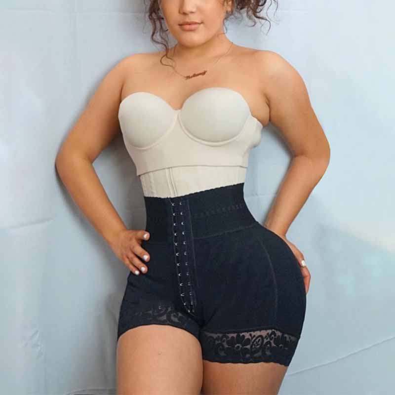 Fajas Reductoras Y Modeladoras Mujer Colombianas Корсет Corset Femme Double  Compression Shorts High Waisted With Tummy Control - AliExpress