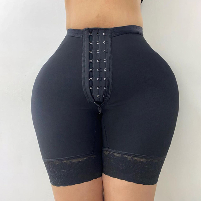 Double High Compression Butt Lifter Fajas Colombianas Ventre Plat Skims  Waist Trainer Shorts Hourglass Body Shaper Shap size XL Color Black