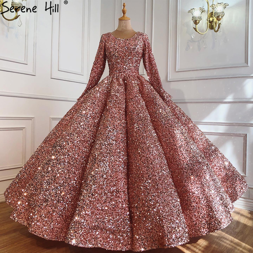 slim fit dress slacks Rose Gold Sequin Mermaid Long Bridesmaid Dress, Maid of honor Dresses,  MB150 – Musebridals