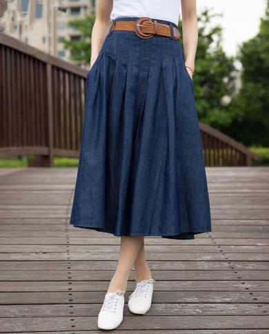 High waisted hotsell jean skirt 7xl