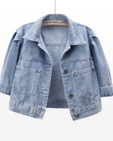 Quarter sleeve best sale jean jacket