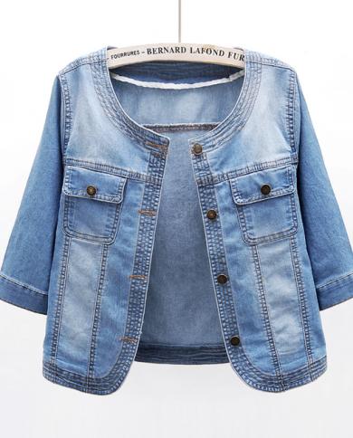 Half blue jean on sale jacket