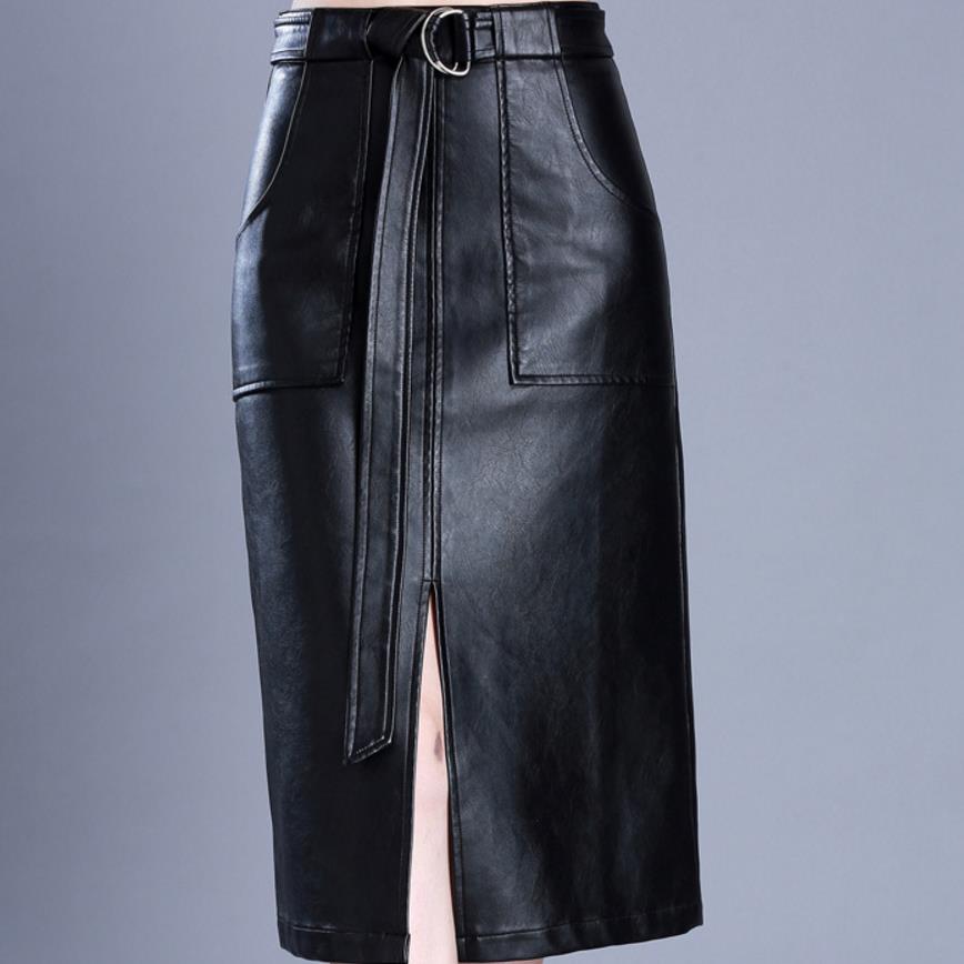 Womens leather skirt 5xl sale