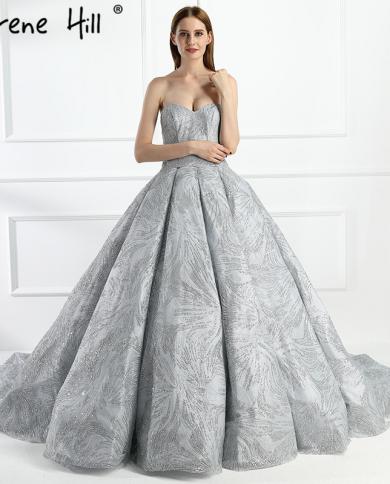 slim fit dress slacks COCOMELODY A-Line Court Train Glitter Elegant Wedding Dresses CW3342, 45 Days / Ivory / US10-UK12-EUR40 main image 1