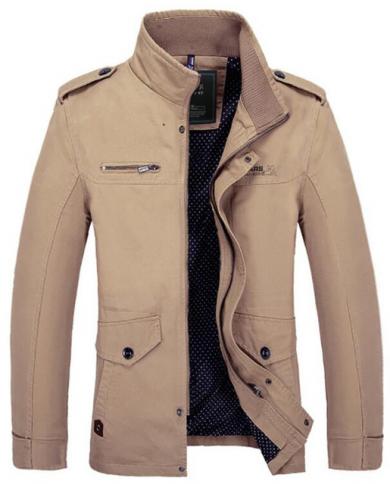 Khaki military hotsell jacket mens