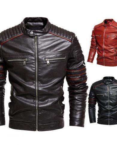 מעיל עור pu באיכות גבוהה 2023 מעיל גברים בכושר slim fit חליפת אופנוע מעיל עור מלאכותי מעיל אופנוע עור