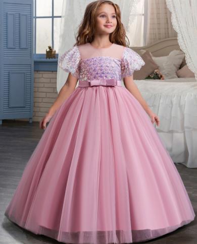 ילדה ילדים לבנה שושבינה שמלת מסיבת חתונה שמלות שושבינה לבנות שמלות מסיבה לילדים בנות
