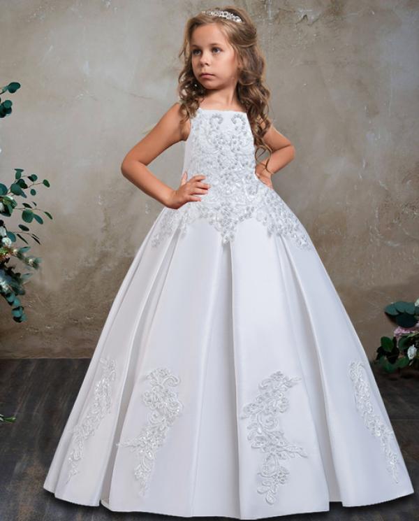 Beautiful Designer Princess Party Dress Elegant Fancy Dresses for Children  13- 4 Year Old Baby Girl Puff Sleeve Wedding Clothing - AliExpress
