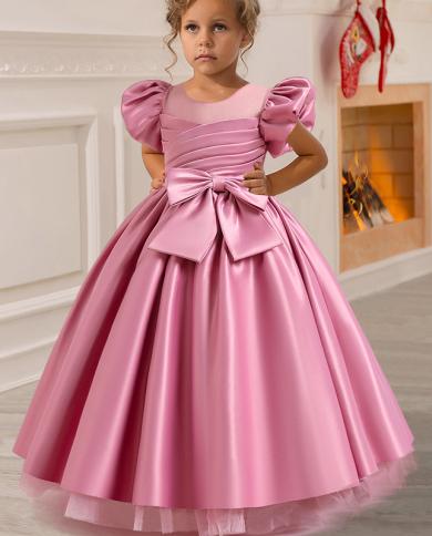 שמלות ערב לילדות ילדים שמלות ערב לבנות שמלת מסיבת נפוחים לבנות חדשה 2023