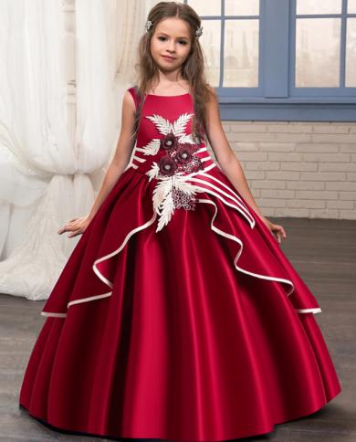 שמלות כלה ילדים ילדה תחפושות מסיבה חתונות ילדה 2023 ערב קיץ