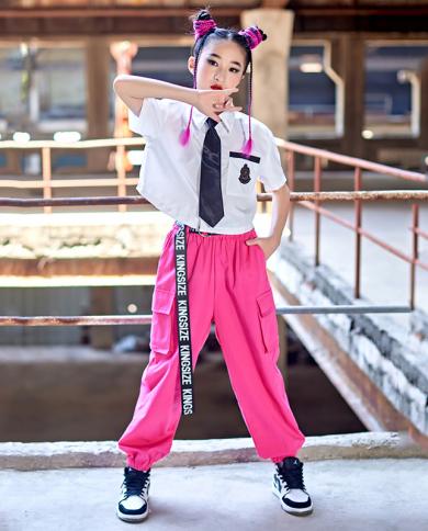 Hip Hop Dance Festival Checkered Stage Wear Costume Outfit Street