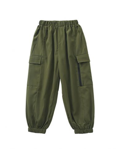 2023 Hip Hop Dance Costume Kids Army Green Vest Cargo Pants Girls Jazz  Modern Dance Wear