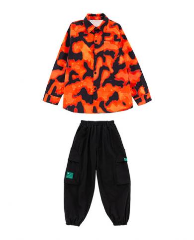 2023 Kids Hip Hop Dance Costume Girls Kpop Outfit Black Leather Vest Pants  Boys Streetwear Jazz