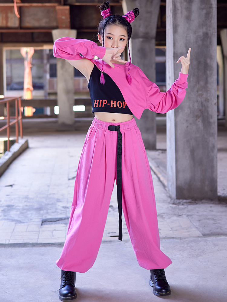 Costume Danse Fille - Crop Top Paillettes Et Jupe Pour Modern Jazz, Hip-hop, Latine - Taille 5 à 16 Ans
