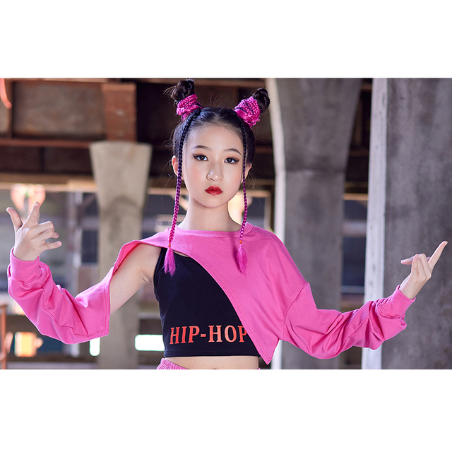 Kpop Outfit Girls Group Jazz Dance Stage Costume Hip Hop Dancewear Pink Tie  Dye Vest Shots Summer Street Dance Clothes YS3840 - AliExpress