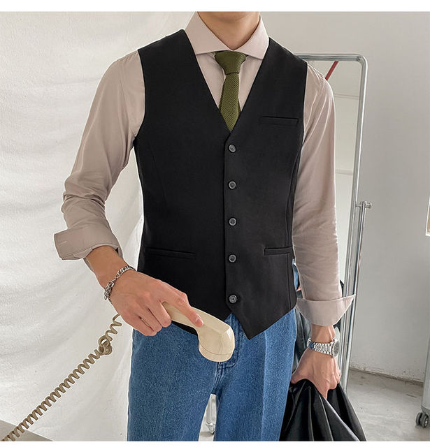 Mua Mens Suit Vest Formal Vests for Men Slim Fit Wedding Tuxedo Vest Men's  Waistcoat Vest for Dinner Prom trên Amazon Mỹ chính hãng 2024 | Fado
