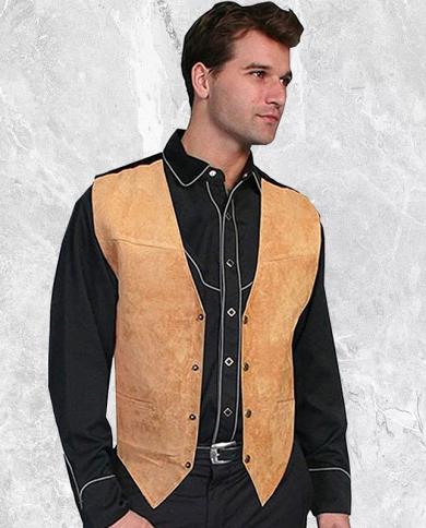 Mens western hot sale wedding vest