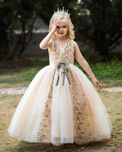 Princess flower girl's dress in 2023