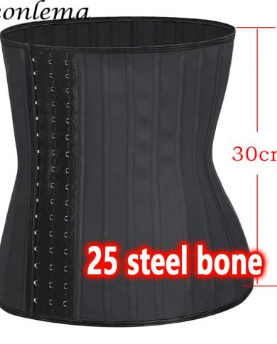 beonlema 25 פלדה עצמות לטקס מחטב דוגמנות רצועות הרזיה נדן מותניים חגורת מאמן נשים חגורת בטן