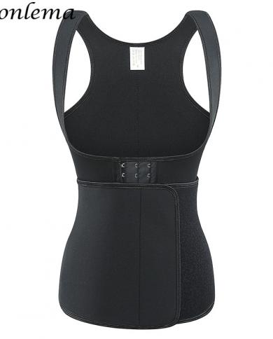 Beonlema Neoprene Body Shaper Women Slimming Shapewear Girdle Modeling  Straps Sweat Vest Plus Size 6xl Underbust Tops Cl size 5xl Color Black