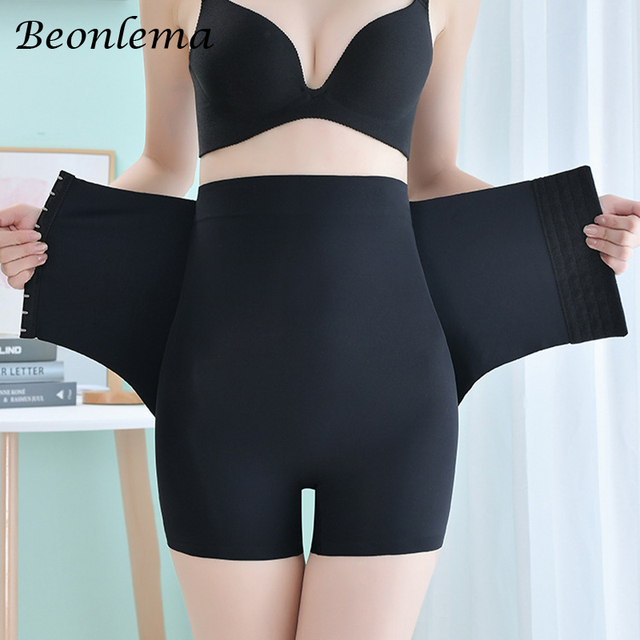 Women's Panties Waist Trainer Body Shaper Butt Lifter Buttocks Padding  Panties Padded Shapewear Control Pants Seamless U size XL Color Black