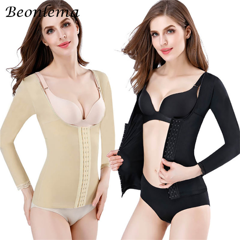 Women Body Shaper Arm Slimming Shapewear Postpartum Recovery Body Shapers  Tops size 3xl Color Skin