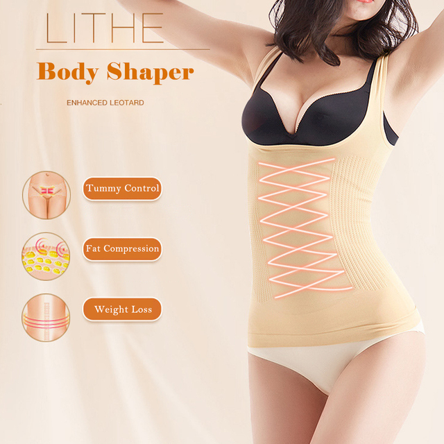 Slim Girdle Body Shaper Top Compression Slimming Girdle Women Shapewear  Tops Body Color Skin size XS S
